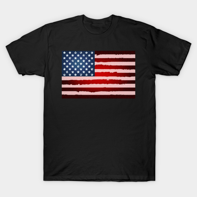 Denim American Flag American Flag TShirt TeePublic